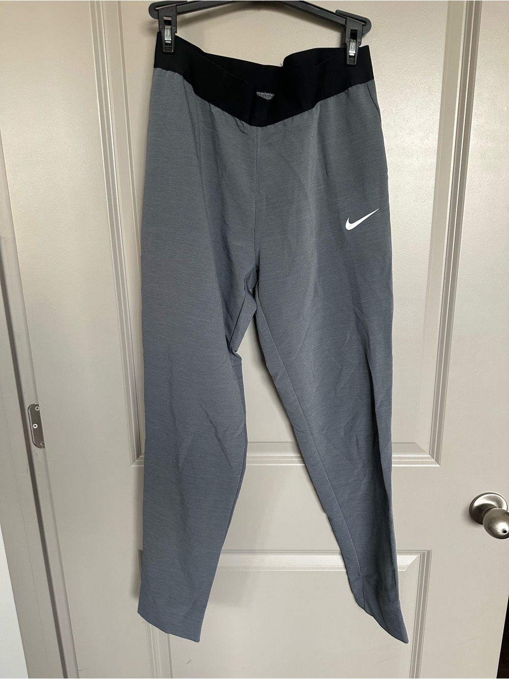 Nike Gray Dri-Fit Pants with Black Waistband